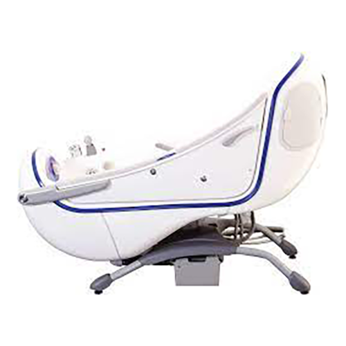 PARKER Sitz- & Liegebadewanne, Comfort blaue Stosskante, Autofill, Kopfkissen