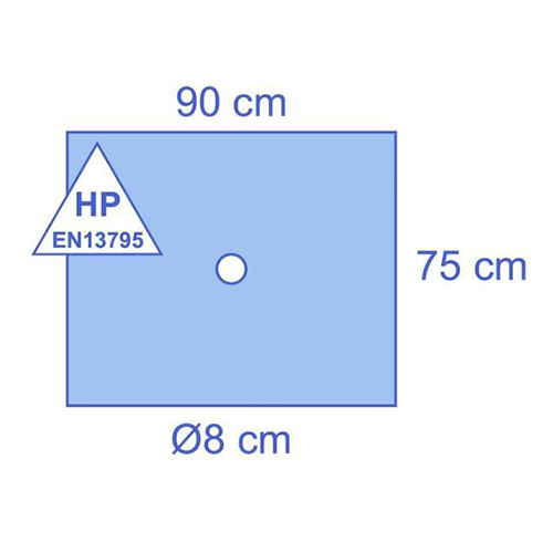 Essential Lochtuch steril 75 x 90 cm, 90 Stk.