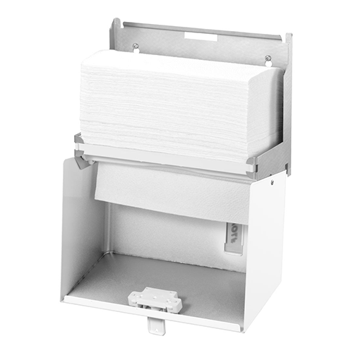 Omega Papierhandtuchspender mattschwarz, für ca. 300 Tücher