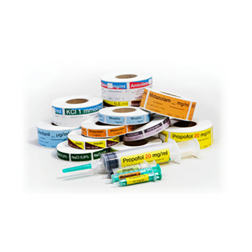 Perfusoretiketten selbstklebend 25x68mm Rolle à 500 Stk.