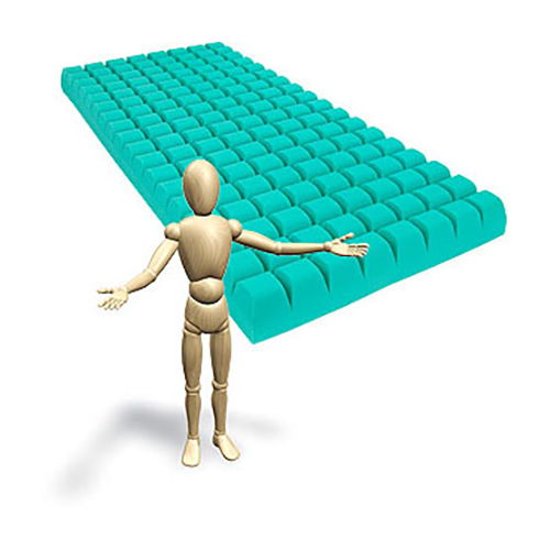 aks-maxiplot Würfelmatratze 90x200x14cm, mit inkocover Spanntuch