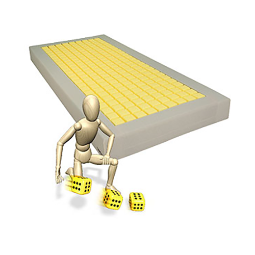 aks-maxiplot plus Würfelmatratze90x200x16cm, mit inkocover Spanntuch