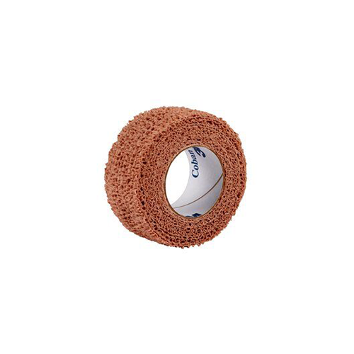 Coban Fixierbinde kohäsivhautfarbig, 2.5cm x 4.5m, 5 Stk