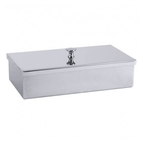 Instrumentenschale mit Knopfdeckel 10 x 6 x 4 cm, 1 Stk.